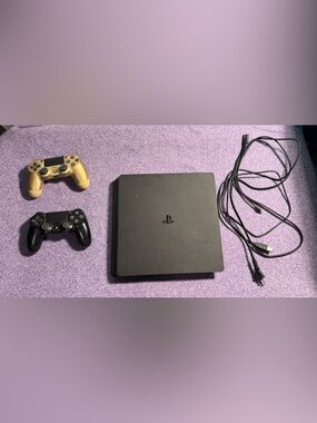Sony Black PlayStation 4 Slim Console with